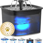 2.8L Automatic Pet Water Fountain for Cats & Dogs with Replacement Filters